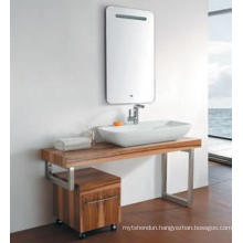 Oak Wood Bathroom Vanity Cabinet New Fashion Cabinet Design Bathroom Furniture Bathroom Cabinet (JN-8810201)